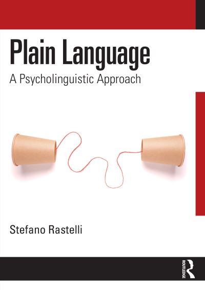 Cover for Stefano Rastelli · Plain Language: A Psycholinguistic Approach (Paperback Book) (2024)
