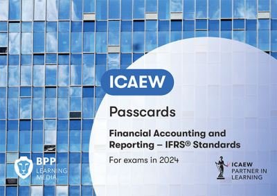 Cover for BPP Learning Media · ICAEW Financial Accounting and Reporting IFRS: Passcards (Spiralbog) (2023)