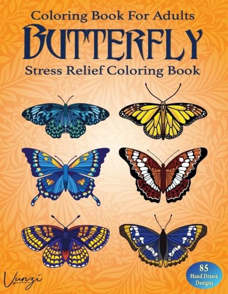 Cover for Vunzi Press · Butterfly Coloring Book For Adults (Pocketbok) (2019)