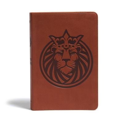 Cover for KJV Kids Bible--soft leather-look, brown with lion (Book) (2020)