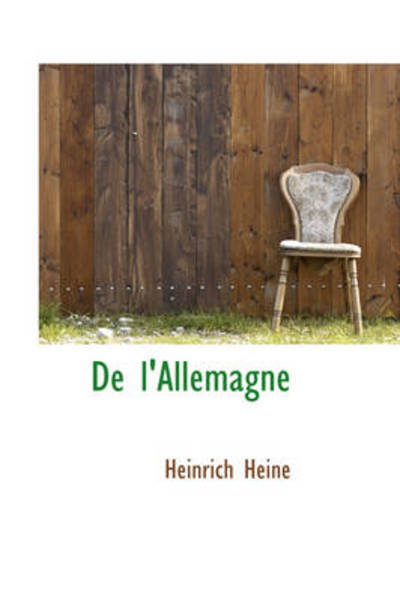 Cover for Heinrich Heine · De L'allemagne (Hardcover Book) [French edition] (2009)