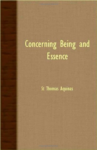 Cover for St. Thomas Aquinas · Concerning Being and Essence (Paperback Book) (2007)