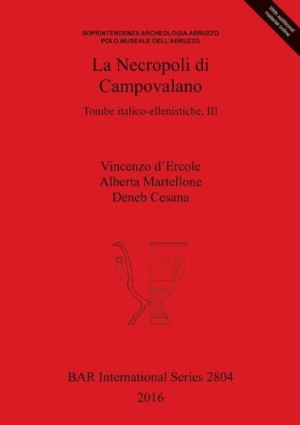 Cover for Vincenzo d'Ercole · La Necropoli di Campovalano Tombe italico-ellenistiche, III (Paperback Book) (2016)