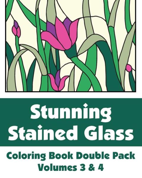 Cover for H.r. Wallace Publishing · Stunning Stained Glass Coloring Book Double Pack (Volumes 3 &amp; 4) (Art-filled Fun Coloring Books) (Paperback Book) (2014)