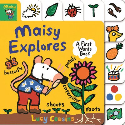 Cover for Lucy Cousins · Maisy Explores: A First Words Book (Kartonbuch) (2020)