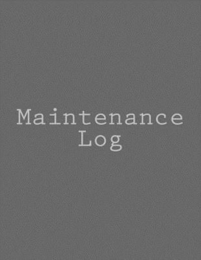 Cover for Book Design Ltd · Maintenance Log (Paperback Book) (2016)