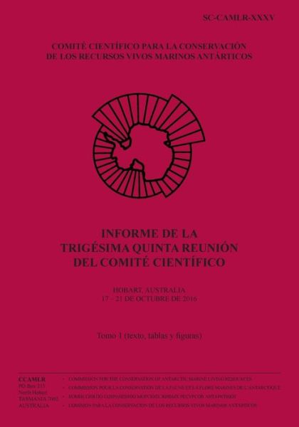 Cover for Comision Para La Conservacion De Los R · Informe de la Trigesima quinta reunion del Comite Cientifico - Tomo 1 (Paperback Book) (2017)