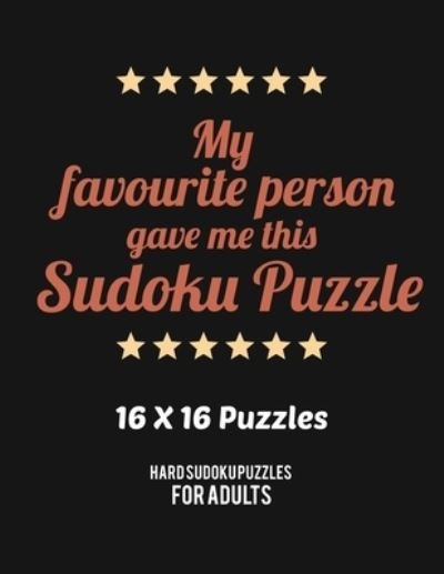 Cover for Rs Sudoku Puzzle · My Favourite Person Gave Me This Sudoku Puzzle (Taschenbuch) (2019)