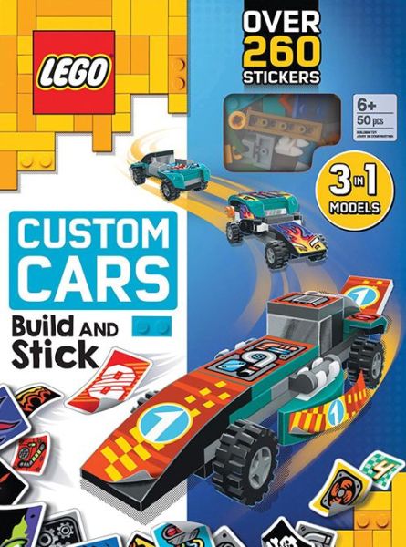 Cover for Ameet Sp Z O O · Lego (r) Iconic Build and Stick: Custom Cars (Hardcover Book) (2022)