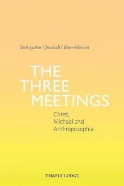 Cover for Ben-Aharon, Yeshayahu (Jesaiah) · The Three Meetings: Christ, Michael and Anthroposophia (Paperback Book) (2022)