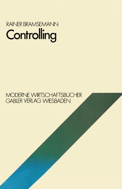 Cover for Rainer Bramsemann · Controlling (Paperback Book) [1978 edition] (1978)