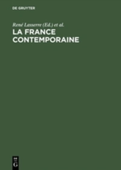 Cover for La France contemporaine (Book) (1978)