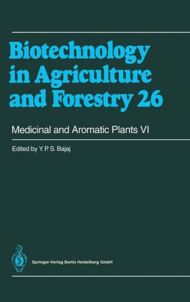 Cover for Y P S Bajaj · Medicinal and Aromatic Plants - Biotechnology in Agriculture and Forestry (Hardcover Book) (1994)