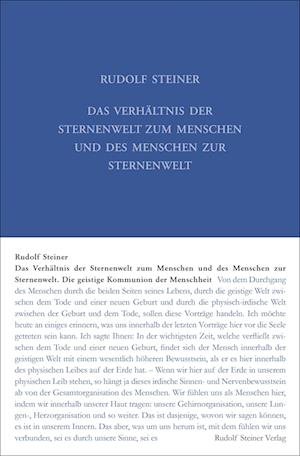 Cover for Rudolf Steiner · Das Verhältnis der Sternenwelt zum Menschen und des Menschen zur Sternenwelt (Hardcover bog) (2022)