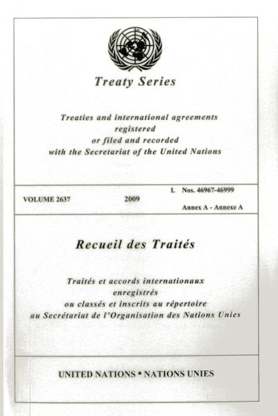 Cover for United Nations · Treaty Series 2637 (Paperback Bog) (2013)