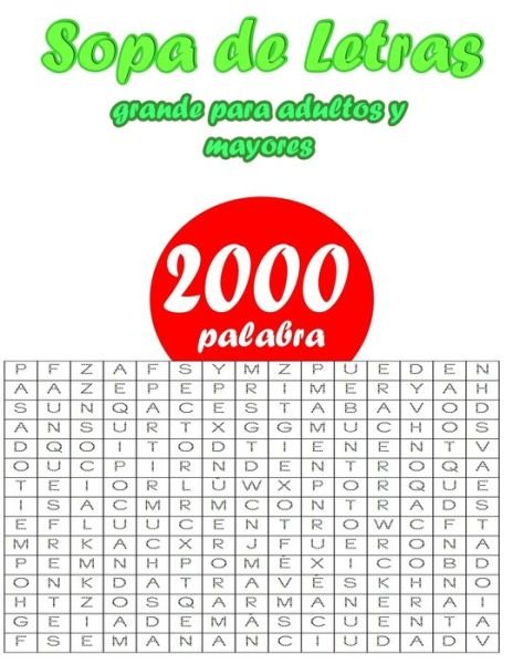 Cover for Pirala-M · Sopa de letras grande para adultos y mayores: Ejercicios memoria, regalos para personas mayores (Paperback Book) (2021)