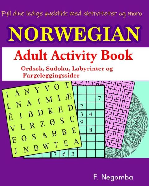 Cover for F Negomba · NORWEGIAN Adult Activity Book (Paperback Book) (2021)