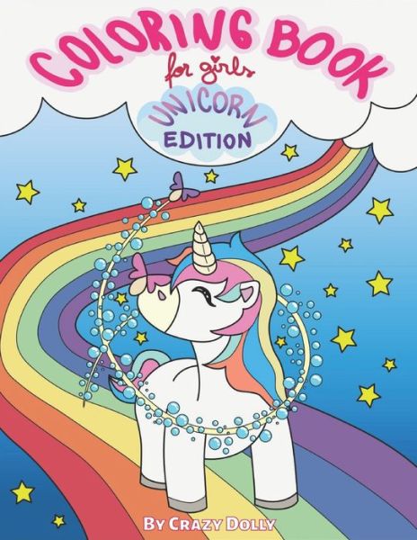 Cover for Crazy Dolly · Coloring Book for Girls - Unicorn Edition (Paperback Book) (2020)