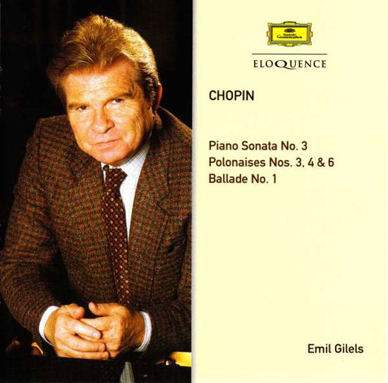 Cover for Emil Gilels · Piano sonata 3/polonaises 3/4/6/bal (CD) (2016)