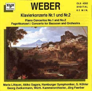Cover for C.M. Von Weber · Piano Concerto No.1&amp;2 (CD) (1995)