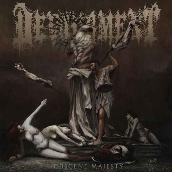 Obscene Majesty (Gold, Brown and Bone White Tri-color W/red, Oxblood and Bone White Splatter Vinyl) - Devourment - Muziek - POP - 0781676514915 - 17 november 2023