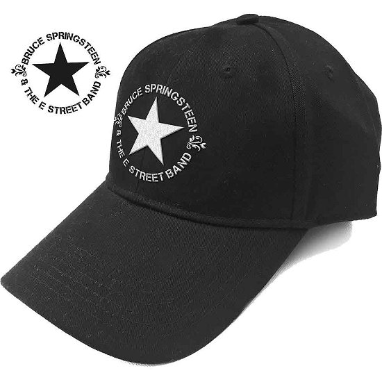 Cover for Bruce Springsteen · Bruce Springsteen Unisex Baseball Cap: Circle Star Logo (Klær) [Black - Unisex edition]