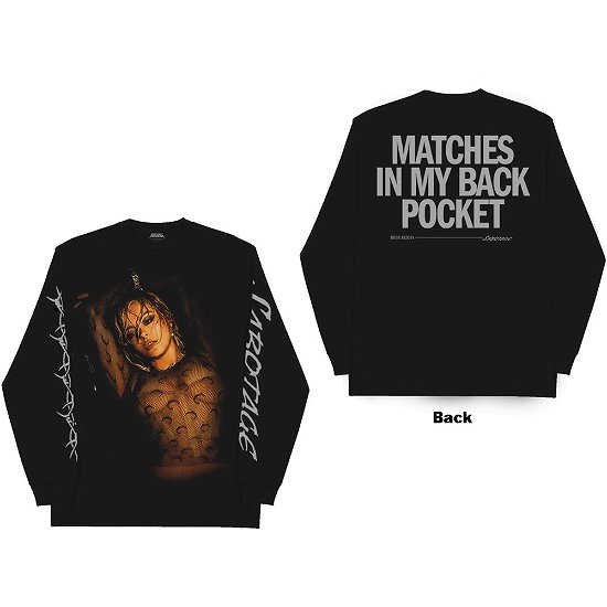 Cover for Bebe Rexha · Bebe Rexha Unisex Long Sleeve T-Shirt: Sabotage Matches (Back &amp; Sleeve Print) (TØJ) [size S]