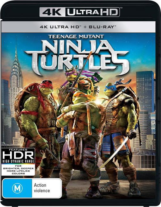 Teenage Mutant Ninja Turtles (2014) (4k / Blu-ray) - Fox, Megan, Arnett, Will, Fichtner, William, Ritchson, Alan, Fisher, Noel, Ploszek, Pete, Knoxville, Johnny, Howard, Jeremy, Woodburn, Danny, Shalhoub, Tony, Masamune, Tohoru, Goldberg, Whoopi, Noji, Minae, Elliott, Abby, Mason, Madison, Liebesman, Jonat - Movies - UNIVERSAL SONY PICTURES P/L - 9317731143915 - September 26, 2018