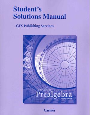 Cover for Tom Carson · Student Solutions Manual for Prealgebra (Paperback Book) (2011)