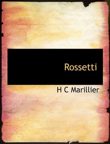 Cover for H C Marillier · Rossetti (Pocketbok) (2010)