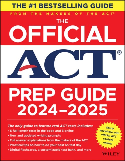 The Official ACT Prep Guide 2024-2025: Book + 9 Practice Tests + 400 Digital Flashcards + Online Course - Act - Bøger - John Wiley & Sons Inc - 9781394259915 - 2. juli 2024