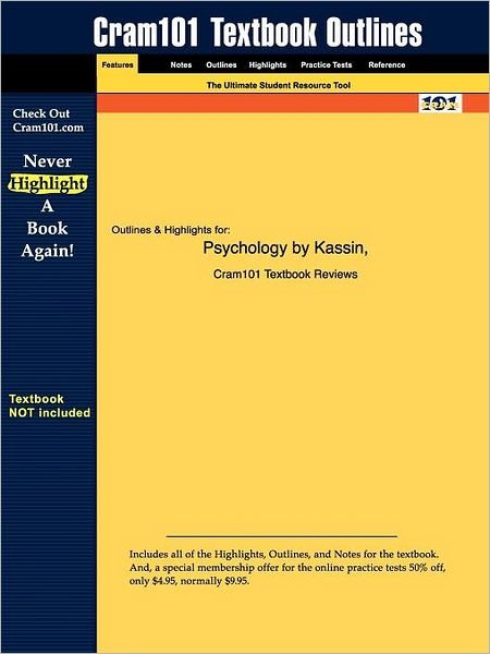 Studyguide for Psychology by Kassin, Isbn 9780130496416 - 4th Edition Kassin - Books - Cram101 - 9781428800915 - June 6, 2006