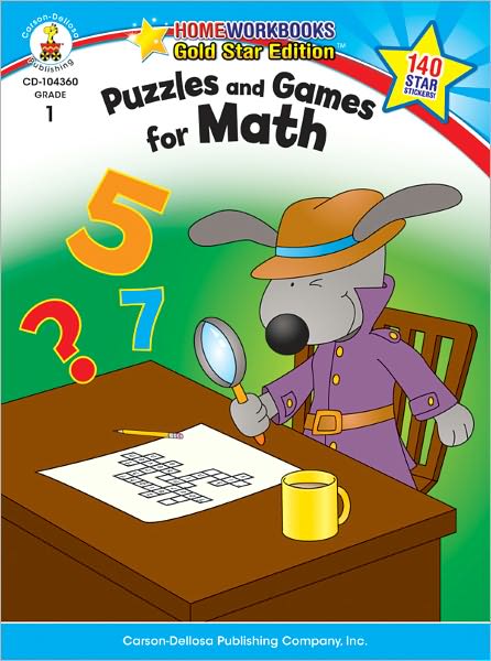 Cover for Carson-dellosa · Puzzles and Games for Math Grade 1 (Paperback Book) (2010)