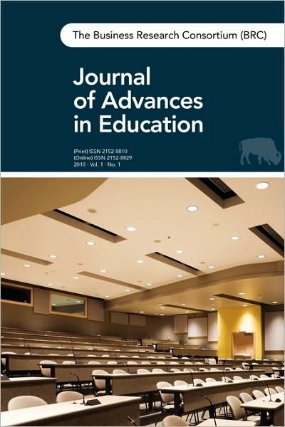 Cover for Research Consortium of Wny Business Research Consortium of Wny · The Brc Journal of Advances in Education: Vol. 1, No. 1 (Pocketbok) (2010)