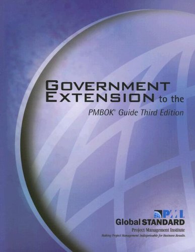 Cover for Project Management Institute · Government Extension to the PMBOK (R) Guide (Taschenbuch) [3 Revised edition] (2006)