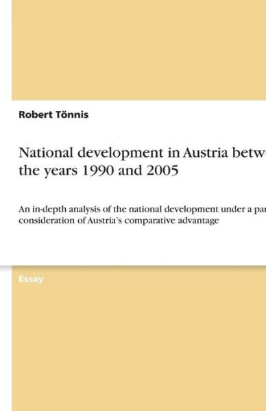 Cover for Tönnis · National development in Austria (Book) (2007)