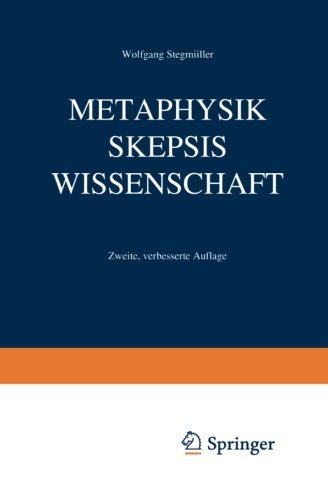 Cover for Wolfgang Stegmuller · Metaphysik Skepsis Wissenschaft (Pocketbok) [Softcover reprint of the original 2nd ed. 1969 edition] (2012)