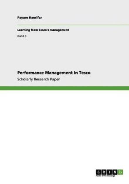 Cover for Payam Haerifar · Performance Management in Tesco (Paperback Book) (2011)