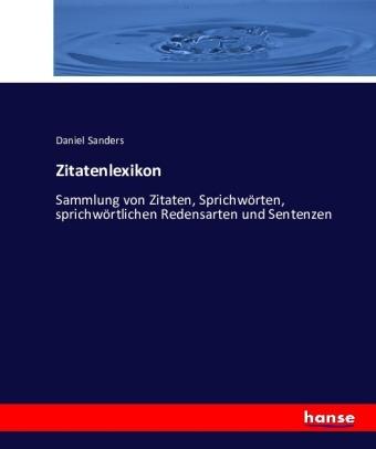 Cover for Sanders · Zitatenlexikon (Bok) (2016)