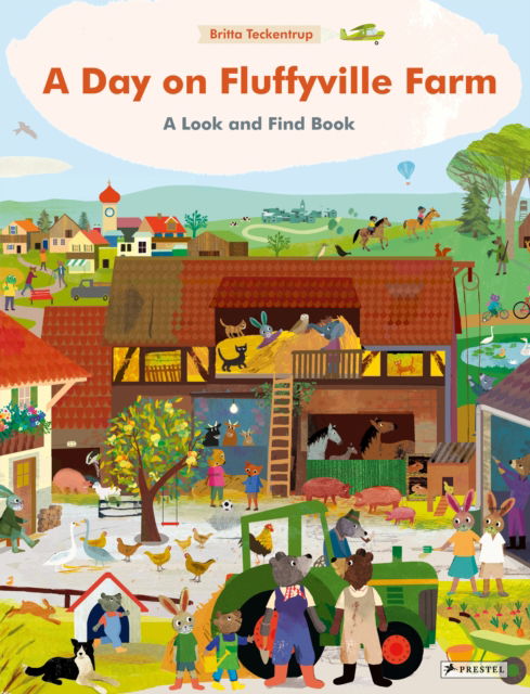 Cover for Britta Teckentrup · A Day on Fluffyville Farm: A Look and Find Book (Board book) (2025)