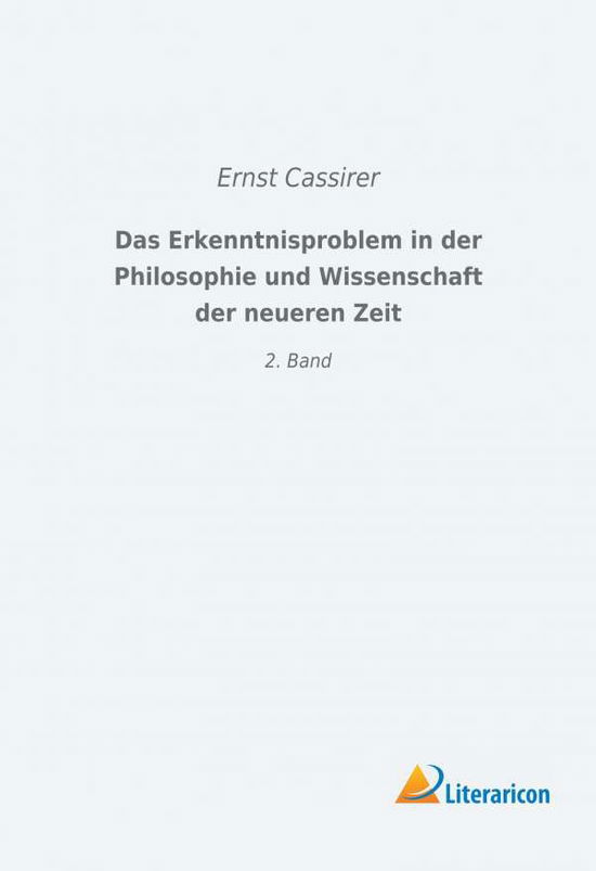 Cover for Cassirer · Das Erkenntnisproblem in der P (Book)