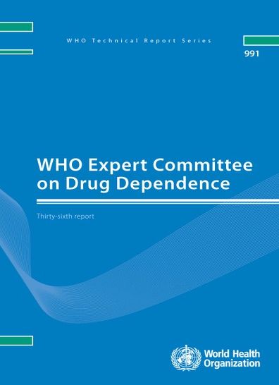 Cover for World Health Organization (WHO) · WHO Expert Committee on Drug Dependence: Thirty-sixth Report (CD-ROM) (2015)