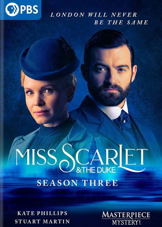 Cover for Masterpiece Mystery: Miss Scarlet &amp; Duke Season 3 (DVD) (2023)