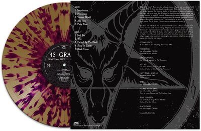 Cover for 45 Grave · A Devils Possessions - Demos &amp; Live 1980-1983 (Gold / Purple Splatter Vinyl) (LP) [Coloured edition] (2022)