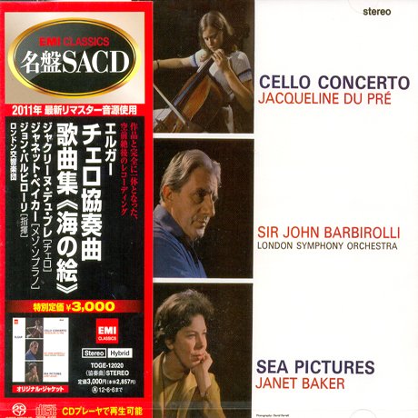Elgar: Cello Concerto & Sea Pictures - Jacqueline Du Pre - Musik - TOSHIBA - 4988006887916 - 7. december 2011