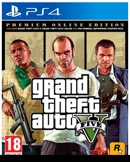 Grand Theft Auto V - Ps4 - Game - Take Two Interactive - 5026555426916 - October 5, 2019