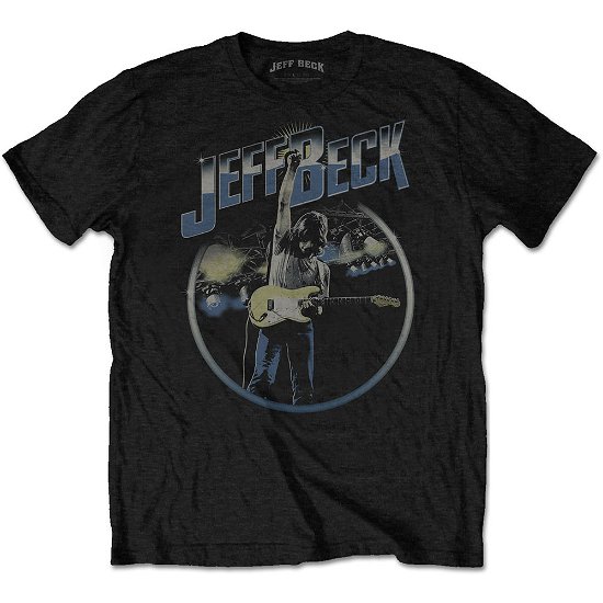 Jeff Beck Unisex T-Shirt: Circle Stage - Jeff Beck - Produtos - Epic Rights - 5056170611916 - 