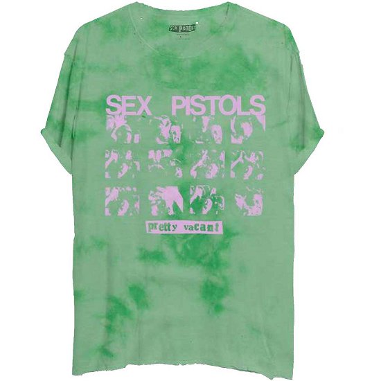The Sex Pistols Unisex T-Shirt: Pretty Vacant (Wash Collection) - Sex Pistols - The - Merchandise -  - 5056561013916 - 