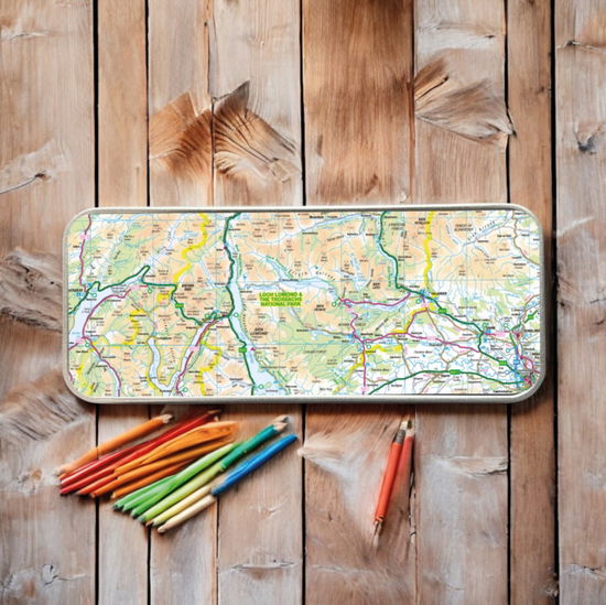 Cover for OS Map Metal Pencil Tin - Loch Lomond and The Trossachs National Park (MERCH) (2025)