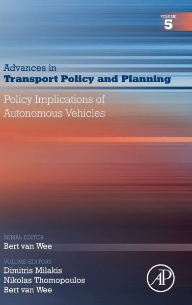 Cover for Policy Implications of Autonomous Vehicles (Hardcover Book) (2020)